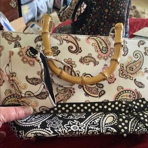 Paisley and Polka Dot Women's Handbag